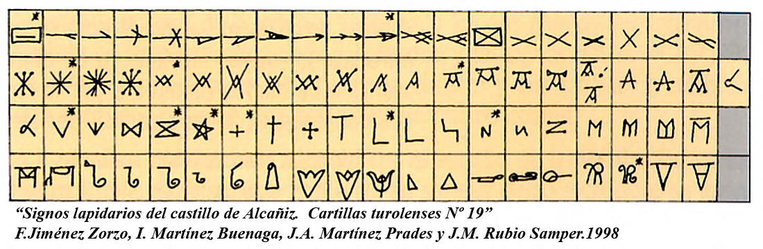 SIGNOS LAPIDARIOS EN ALCAÑIZ