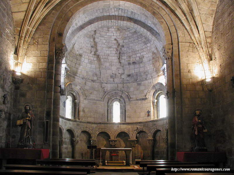 CABECERA DEL TEMPLO Y ARRANQUE DE LA BVEDA GTICA